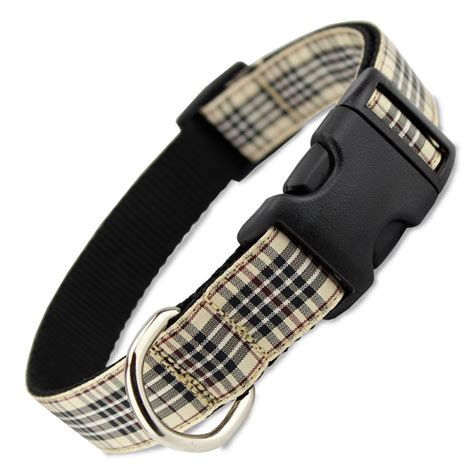 dog collar burberry plaid|designer dog collars burberry.